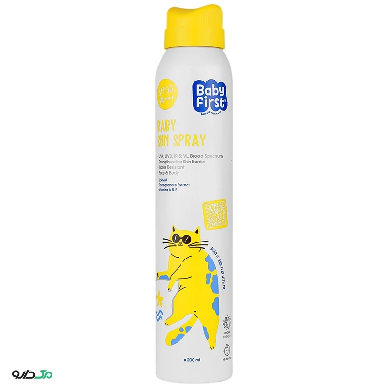 اسپری ضد آفتاب کودک بیبی فرست SPF50
